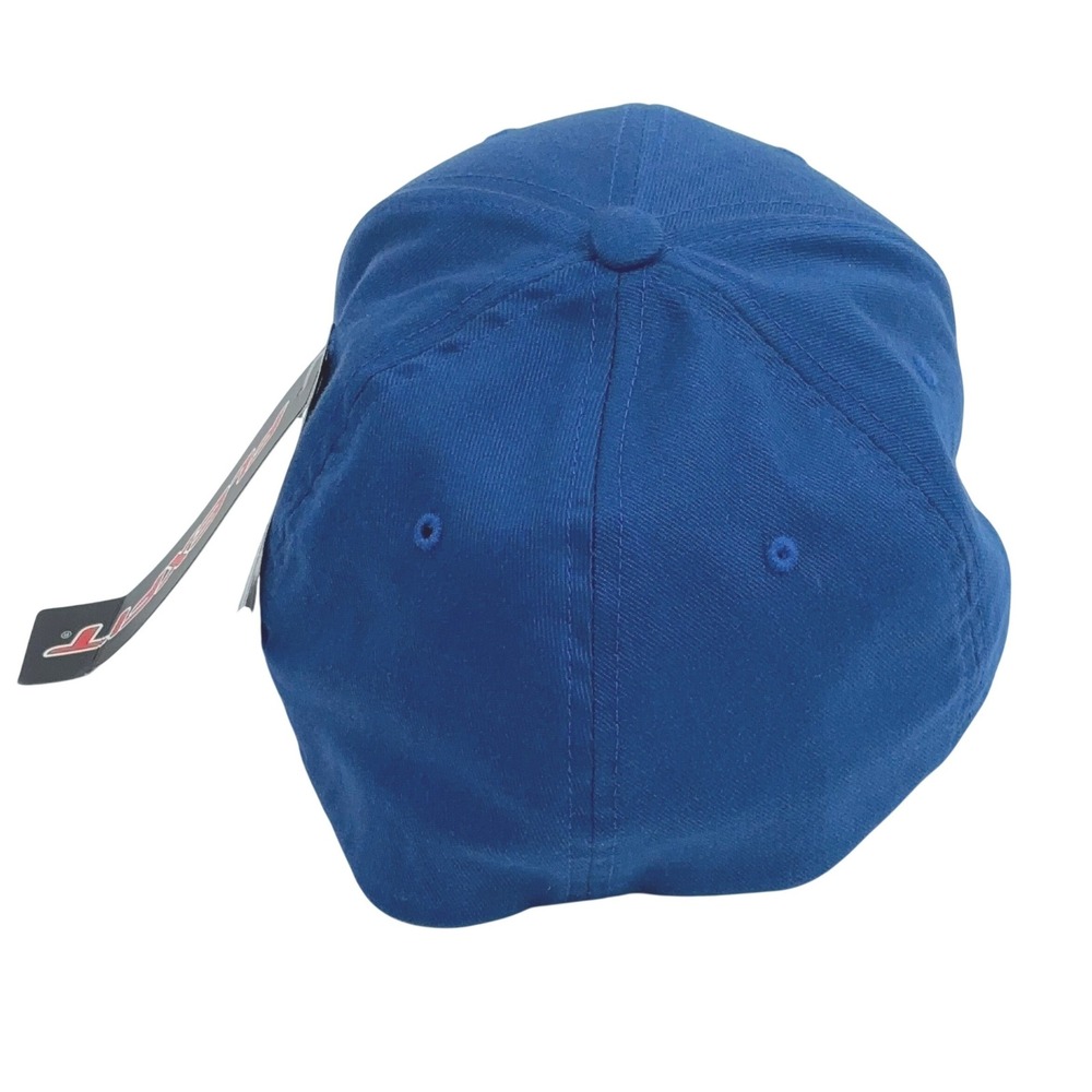 Flexfit Yupoong Dukes Racing Hat Royal Blue Embroidered USA Flag Cap L-XL NWT - Picture 2 of 8